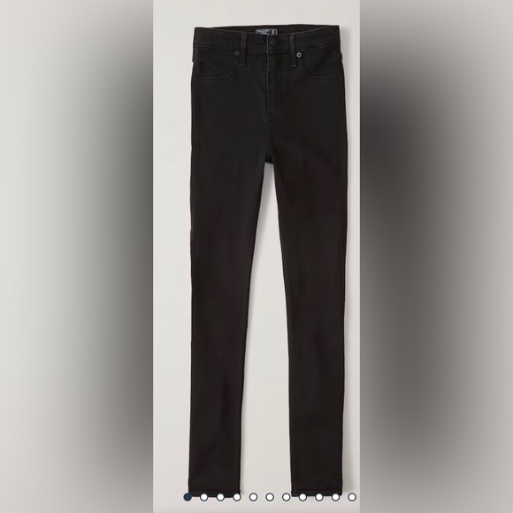 Abercrombie & Fitch black jean high rise legging - Picture 2 of 9